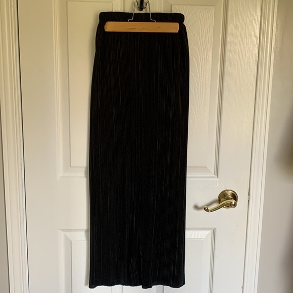 ASOS Long Tube Pencil Skirt Black Size 0 Y2K 90’s - Picture 2 of 10